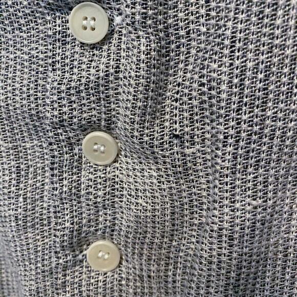 CP Shades Jacket Blazer Dree Linen Lightweight Unstructured Neutral Boho Button - Picture 5 of 10